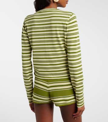 Cardigan Cinta rayé en coton mélangé | Faithfull