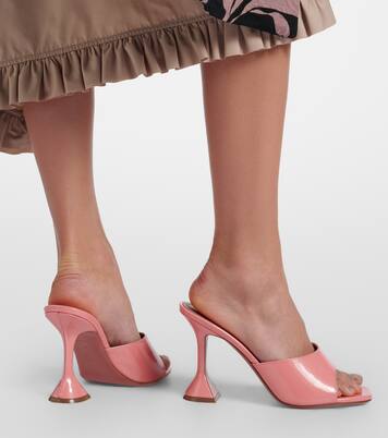 Pantoletten Lupita aus Lackleder  | Amina Muaddi