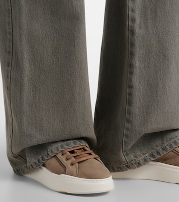 Suede platform sneakers | Max Mara