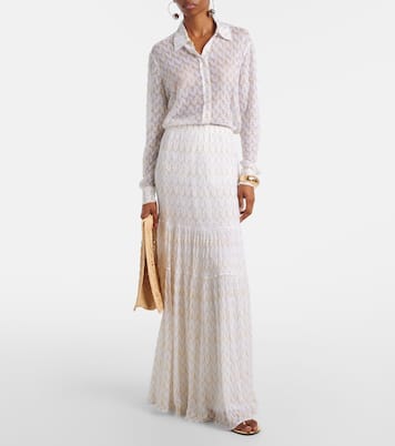 Open-knit lamé shirt | Missoni