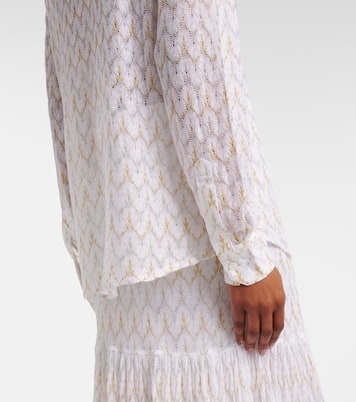 Open-knit lamé shirt | Missoni