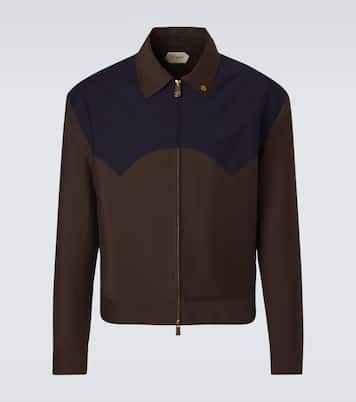 Medusa wool and mohair blouson jacket | Versace