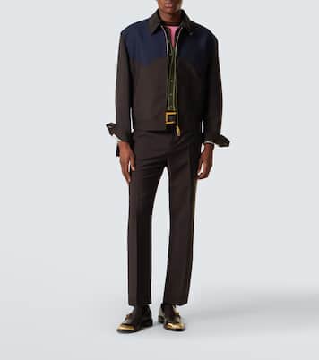 Medusa wool and mohair blouson jacket | Versace