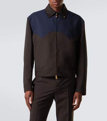 Medusa wool and mohair blouson jacket | Versace