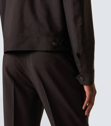 Medusa wool and mohair blouson jacket | Versace