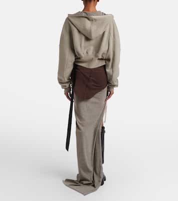 Cotton-blend jersey maxi skirt | Rick Owens