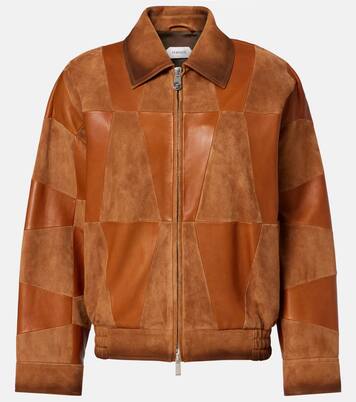 Blouson aus Leder und Veloursleder | Versace