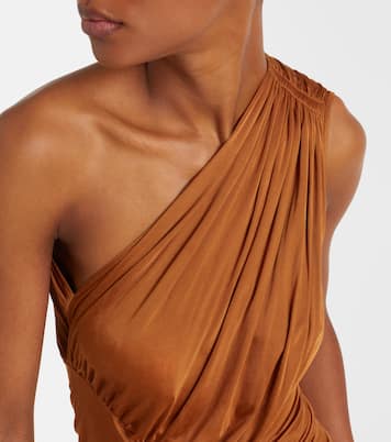 Lilies Avra ruched one-shoulder gown | Rick Owens