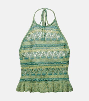 Crochet halterneck cotton top | Etro