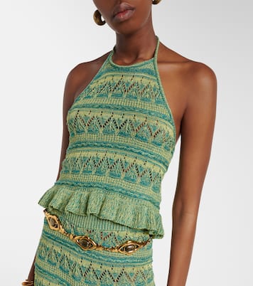 Crochet halterneck cotton top | Etro
