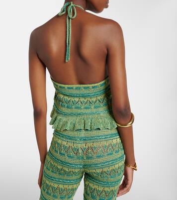 Crochet halterneck cotton top | Etro