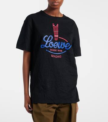 Bedrucktes T-Shirt aus Baumwoll-Jersey | Loewe