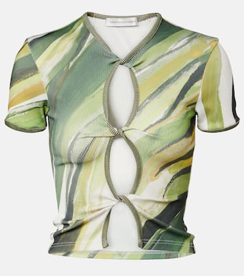 Bedrucktes Top aus Jersey | Christopher Esber