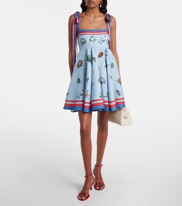 Robe en lin imprimée | Alémais