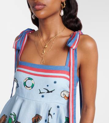 Robe en lin imprimée | Alémais