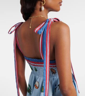 Robe en lin imprimée | Alémais