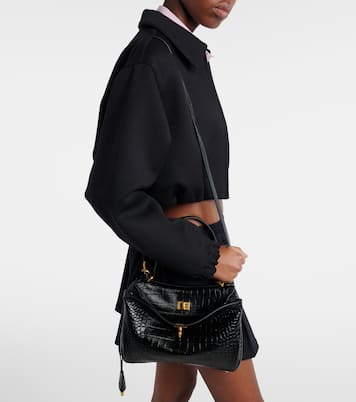 Rodeo Small croc-effect leather tote bag | Balenciaga