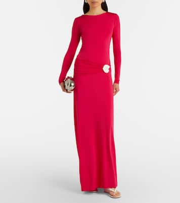 Eres gathered jersey maxi dress | Cala de la Cruz