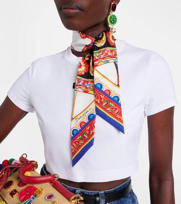 Sciarpa Carretto in twill di seta | Dolce&Gabbana