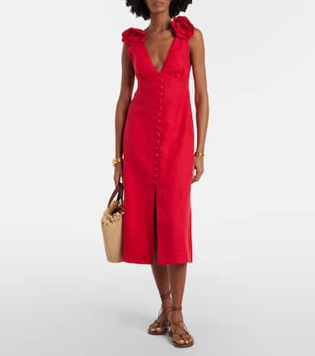 Midikleid aus Leinen | Farm Rio