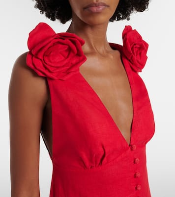 Midikleid aus Leinen | Farm Rio