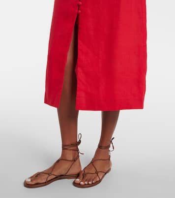 Midikleid aus Leinen | Farm Rio