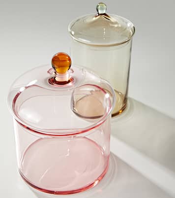 Noam Short glass jar | Akua Objects