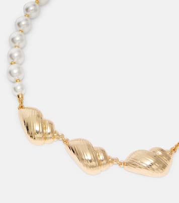 Faux pearl-embellished necklace | Self-Portrait