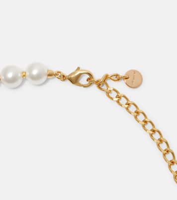Faux pearl-embellished necklace | Self-Portrait