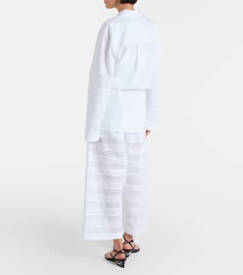 Cotton poplin wide-leg culottes | Alaïa