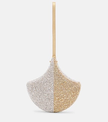 Verzierte Clutch Ginkgo aus Veloursleder | Bvlgari