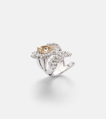 Reign Supreme 18kt white gold ring with diamonds | Yeprem