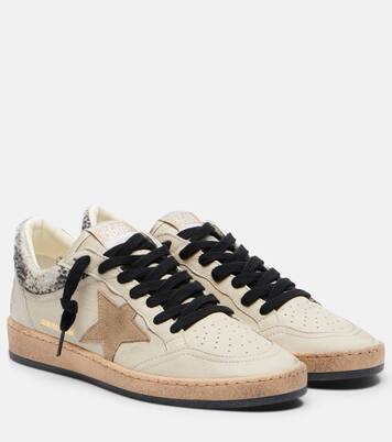 Ball Star leopard-print leather sneakers | Golden Goose