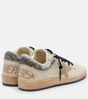 Ball Star leopard-print leather sneakers | Golden Goose