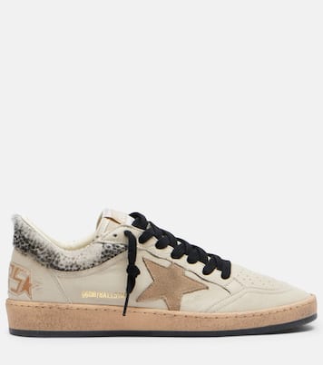 Ball Star leopard-print leather sneakers | Golden Goose