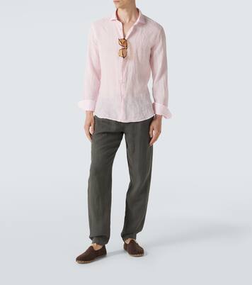 Pantalon droit en lin | Fedeli
