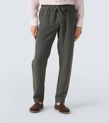 Pantalon droit en lin | Fedeli
