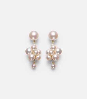 Pendientes Botticelli de oro de 14 ct con perlas | Sophie Bille Brahe