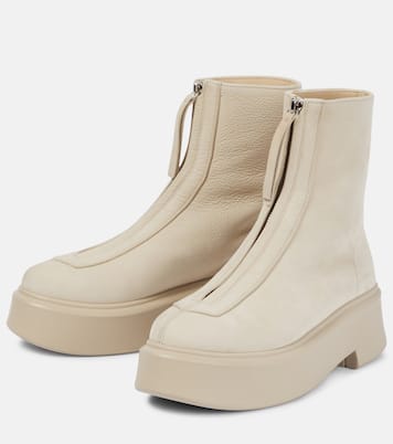 Zipped 1 leather ankle boots | The Row