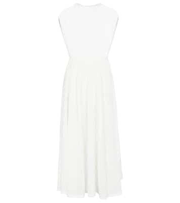 Robe midi en coton mélangé | Jil Sander