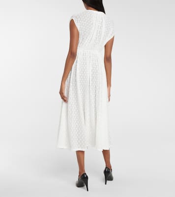 Robe midi en coton mélangé | Jil Sander