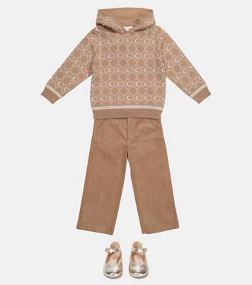 Sweat en laine et coton intarsia | Chloé Kids