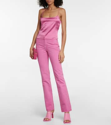 Top Le Haut Tangelo aus Satin | Jacquemus