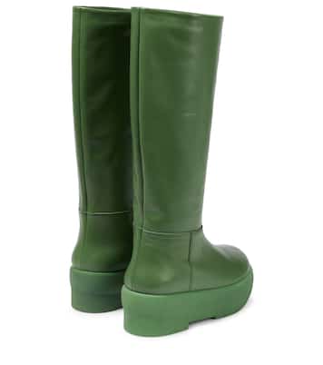 Gia 16 leather knee-high platform boots | Gia Borghini