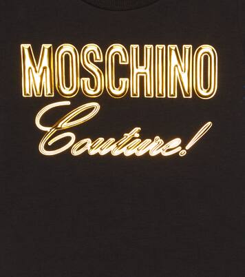 Logo cotton-blend T-shirt | Moschino Kids