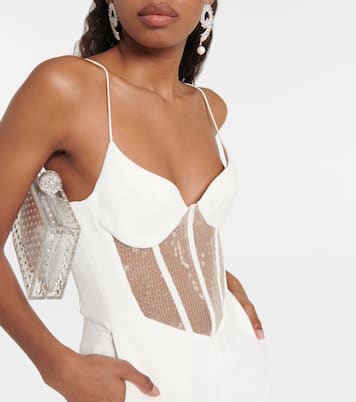 Sequined cutout cady jumpsuit | David Koma