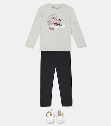 Logo cotton pants | Kenzo Kids