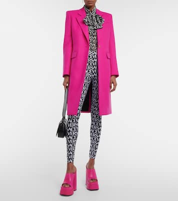 Plateau-Pantoletten aus Leder | Versace