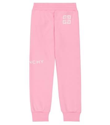 Logo cotton-blend jersey sweatpants | Givenchy Kids