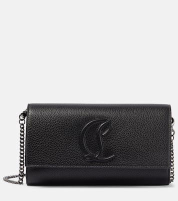 Logo leather wallet on chain | Christian Louboutin